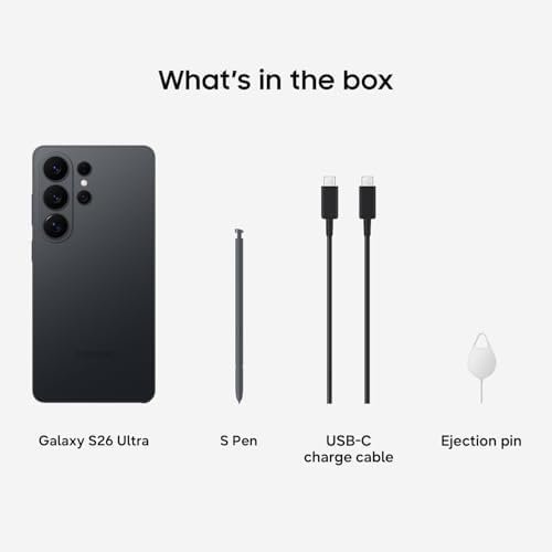 Samsung Galaxy S26 Ultra, Unlocked Android Smartphone + $200 Gift Card, 256GB, Privacy Display, Galaxy AI, AI Camera, Super Fast Charging 3.0, Durable Battery, 2026, US 1 Year Warranty, Black : Cell Phones & Accessories - Image 11