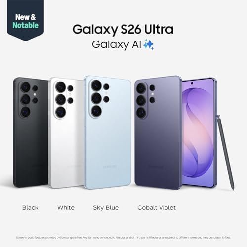 Samsung Galaxy S26 Ultra, Unlocked Android Smartphone + $200 Gift Card, 256GB, Privacy Display, Galaxy AI, AI Camera, Super Fast Charging 3.0, Durable Battery, 2026, US 1 Year Warranty, Black : Cell Phones & Accessories - Image 2